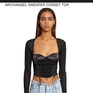 ISO! Danielle Guizio Archangel Sweater Corset Top